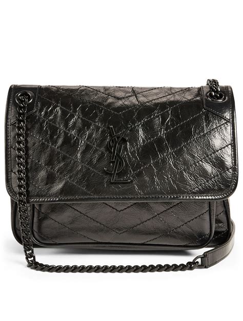 ysl niki bag black chain|YSL niki handbags.